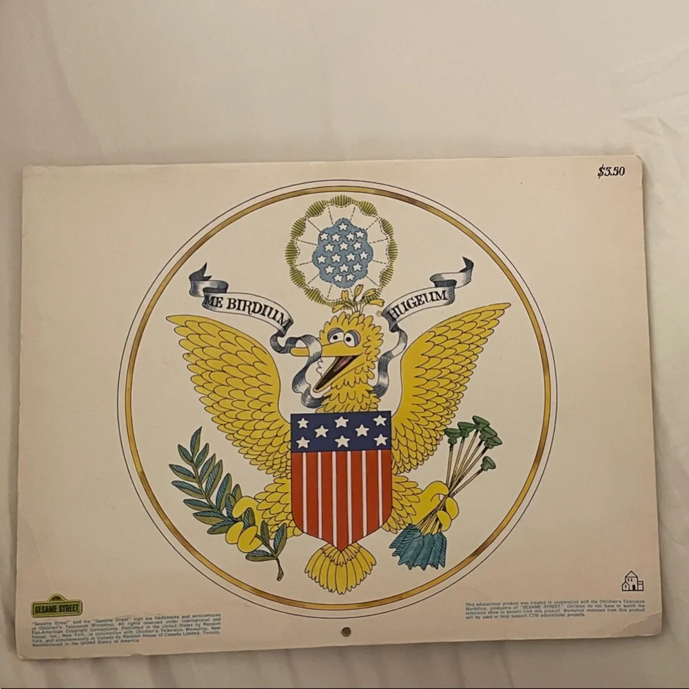 Sesame Street 1976 Calendar - Vibrant Bicentennial Edition